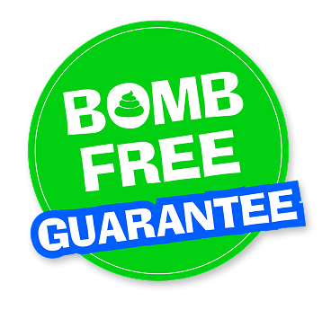 bomb free guarantee seal