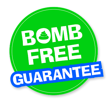 bomb free guarantee seal